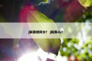 j联赛规同分？ j联赛ds？