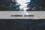 冰川战最强阵容？ 冰川斗技阵容？
