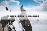 三水西甲多少参赛球队，三水西南甲级联赛
