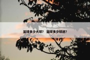 篮球多少大球？ 篮球多少球迷？