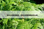 足球小将游戏键盘，足球小将游戏键盘怎么调