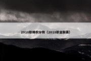 2018职棒积分榜（2018职业联赛）