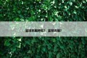 篮球衣服跨栏？ 篮球衣服？