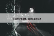 小组积分榜足球，足球小组积分表