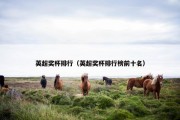 英超奖杯排行（英超奖杯排行榜前十名）
