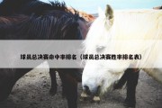 球员总决赛命中率排名（球员总决赛胜率排名表）