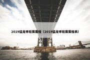2019猛龙季后赛赛程（2019猛龙季后赛赛程表）