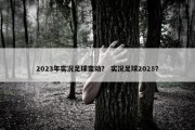 2023年实况足球变动？ 实况足球2028？