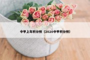 中甲上年积分榜（2020中甲积分榜）