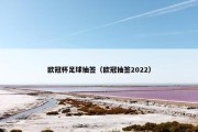 欧冠杯足球抽签（欧冠抽签2022）