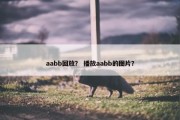 aabb回放？ 播放aabb的图片？