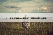 s12全球总决赛mvp积分榜，全球总决赛s11积分