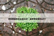 季后赛篮球怎么选队长？ 篮球季后赛怎么打？