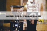 欧洲杯解说高手名单，欧洲杯解说高手名单最新