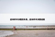欧州杯半决赛历年表，欧卅杯半决赛结果