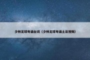 少林足球粤语台词（少林足球粤语土豆视频）