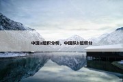 中国a组积分榜，中国队b组积分