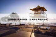 欧洲杯各个队头牌排名（欧洲杯各大球队名单）