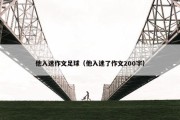 他入迷作文足球（他入迷了作文200字）