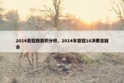 2014亚冠西亚积分榜，2014年亚冠18决赛首回合