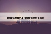 欧冠客队进球算几个（欧冠客场进球什么意思）