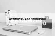 全职苏黎世阵容，全职高手苏黎世见啥意思