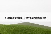 14亚冠全赛程积分榜，2014年亚冠决赛次回合视频