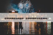 足球世预赛积分榜美洲？ 足球世预赛积分榜美洲排名？