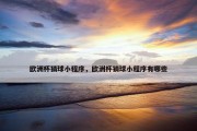 欧洲杯猜球小程序，欧洲杯猜球小程序有哪些