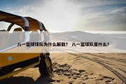 八一篮球球队为什么解散？ 八一篮球队是什么？