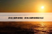 武魂三国阵容搭配（武魂三国阵容搭配大全）