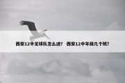 西安12中足球队怎么进？ 西安12中年级几个班？