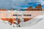 进球数1324，c罗总进球数