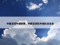 中国足球外援联赛，中国足球队外援队员名单