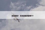 思思回放？ 思思直播间是哪个？