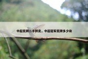 中超奖牌二手转卖，中超冠军奖牌多少块