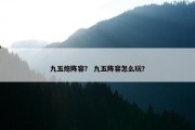 九五炮阵容？ 九五阵容怎么玩？