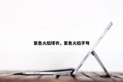 紫色火焰球衣，紫色火焰字母