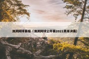 澳洲网球赛程（澳洲网球公开赛2021男单决赛）