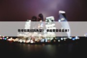 他季后赛经历失望？ 季后赛晋级名单？