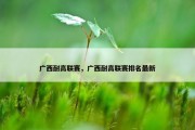 广西耐高联赛，广西耐高联赛排名最新