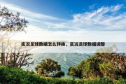 实况足球数据怎么转换，实况足球数据调整