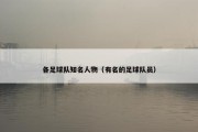 各足球队知名人物（有名的足球队员）