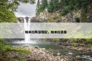 帕米拉阵容搭配，帕米拉装备