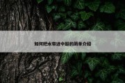 如何把水带进中超的简单介绍
