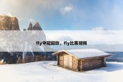 fly夺冠回放，fly比赛视频