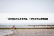 一二年级足球队选拔方案，小学足球校队选拔方案