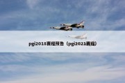 pgi2018赛程预告（pgi2021赛程）