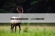 奔跑中国赛赛程安排？ cctv5奔跑中国？
