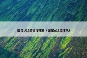 国足U15星留洋球员（国家u15足球队）